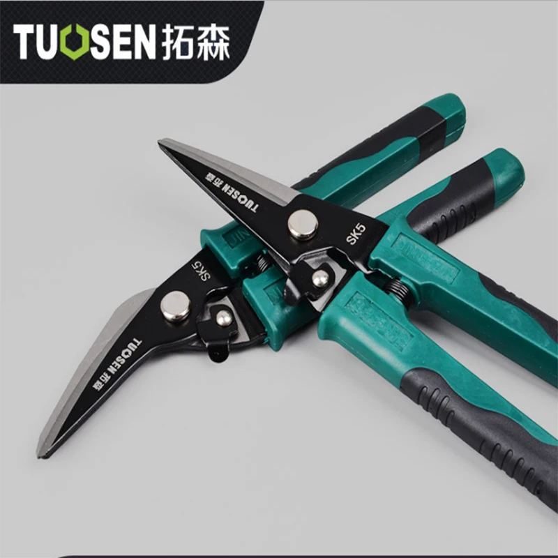 

TUOSEN 8" Tesoura Tin Snips Multitool Metal Scissors Cutter Trimming Scissors Hand Tool for Electric Garden Scissors