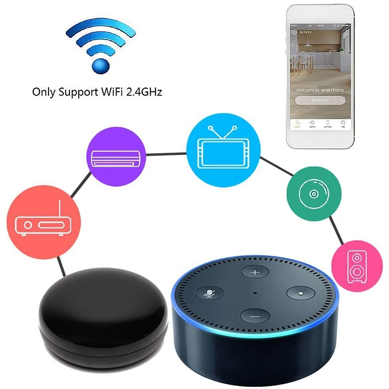 ABKT пульт дистанционного управления голосовым управлением Ac Tv с Alexa для Apple Android