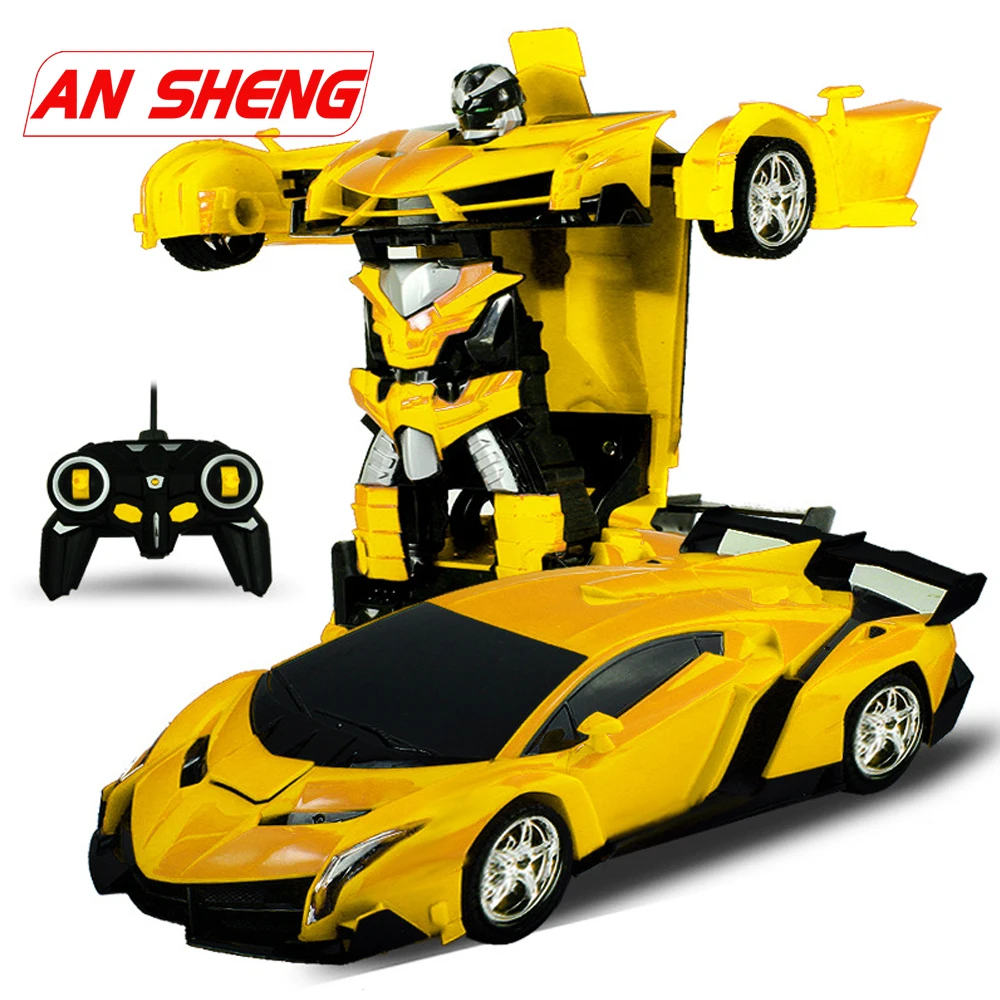 

Electric RC Car Sports Car Shock Resistant Transformation Robot Toy Remote Control Deformation Car RC Robots Children Toys