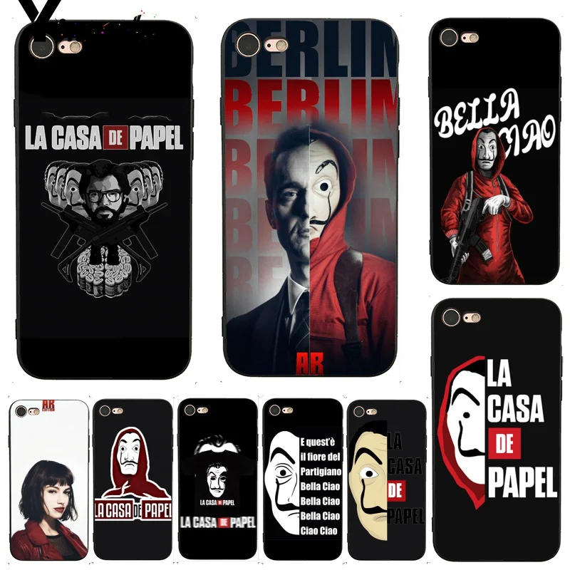 

Yinuoda La Casa De Papel TV Design Classic Better Phone Case for iPhone 7 X 6 6S 8 Plus 5 5S XS XR Case11 11pro 11promax
