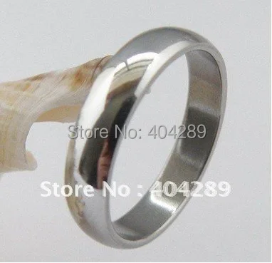 

CPAM Free Shipping+Wholesale 100pcs 4mm High Polish Stainless Steel Jewelry Rings