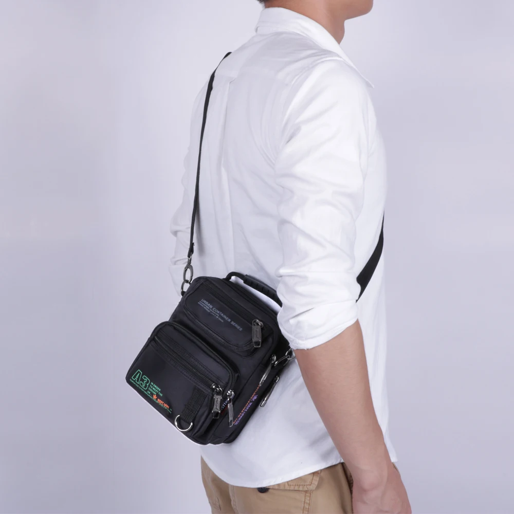  New 3707W Men Messenger Bags Casual Multifunction Small Travel Bags Waterproof Leisure Shoulder Fas - 32658343136