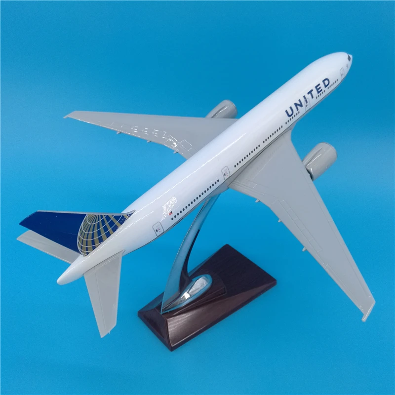 Модель самолета B777 авиакомпании United Airlines модель Боинг 777 32 см|aircraft model|united