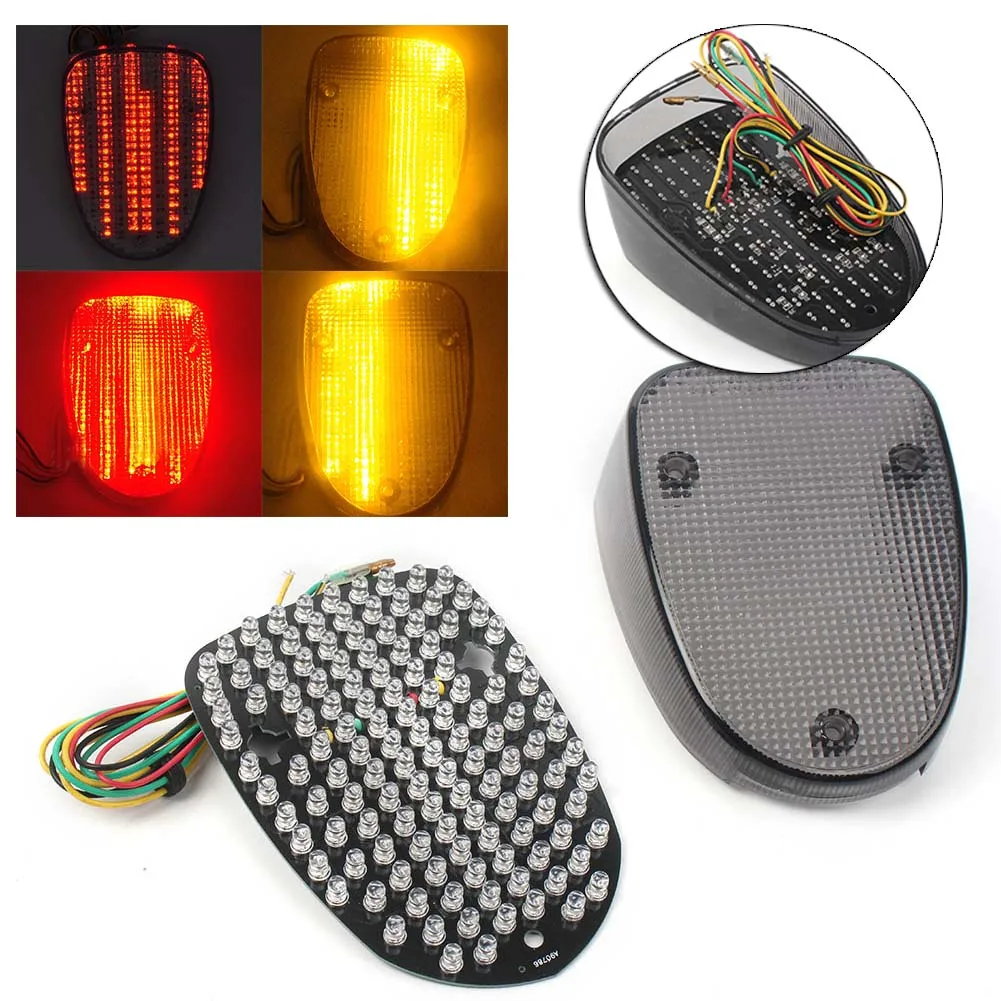 

GZYF Moto LED Tail Brake Light for YAMAHA V-Star 1100 XVS1100 Silverado 2002-2009 Smoke