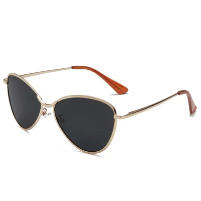 Cat Eye Sunglasses Women Fashion Red Orange Oval Shape Oculos De Sol Feminino Vintage Metal Frame Shades Brand Designer