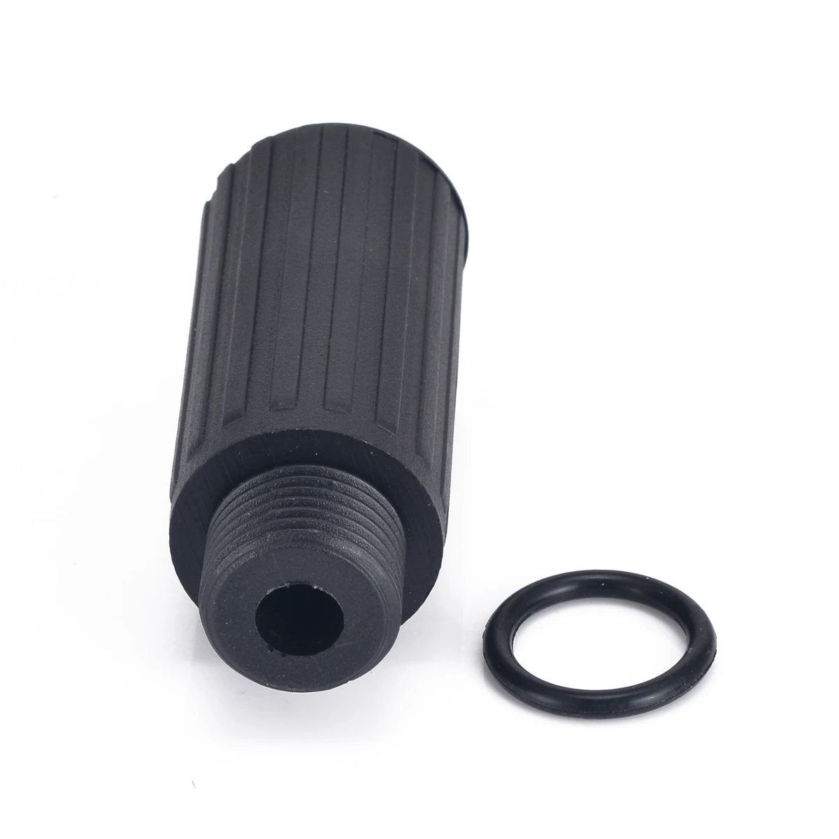 Thread 1.50mm x M15 Small Compressor Replacement Air pump Accessories with Gasket Seal Plastic Black