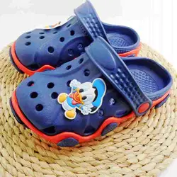 Новое поступление, модные летние сандалии для мальчиков и девочек, пляжная обувь, очаровательные шлепанцы, обувь EVA