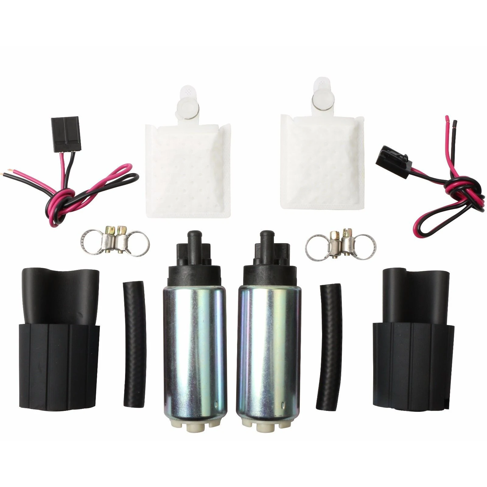 255LPH Pair Fuel Pump Kit For Ford F150 HARLEY DAVIDSON SVT Lightning