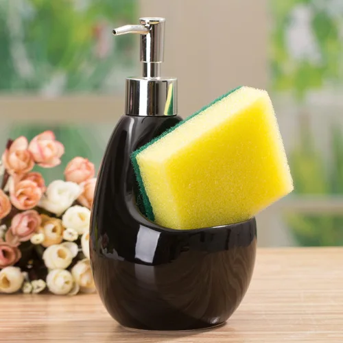 Элегантный дизайн керамический Гладкий диспенсер для мыла бутылка шампунь лосьон для рук для ванны лосьон для рук диспенсер для мыла шампунь диспенсер