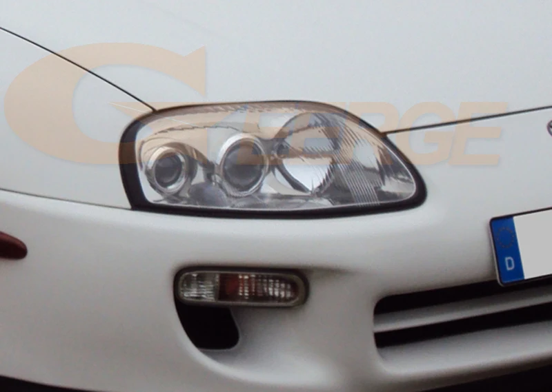 Для Тойота Супра MKIV A80 1993-2002 отличный 6 шт. smd led Ангельские Глазки супер яркий 3528 SMD комплект светодиодов «глаза ангела» DRL