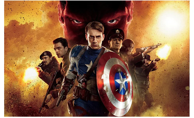 Щит Капитан Америка новая версия 60 см 1:1 Steve Rogers алюминиевый металлический боевой