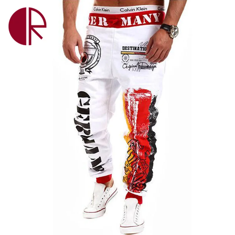 Hot 2016 New Winter Casual Mens Joggers Pants Brand High Quality Harem Hip Hop Letter Print