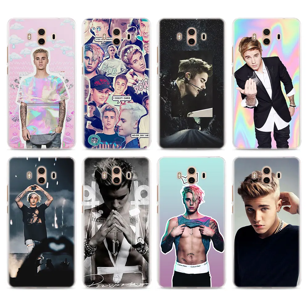 Justin Bieber Pattern Transparent hard Phone Case Cover for Huawei Mate 10 10 Lite 20Lite 9 P10 P20 Lite P Smart