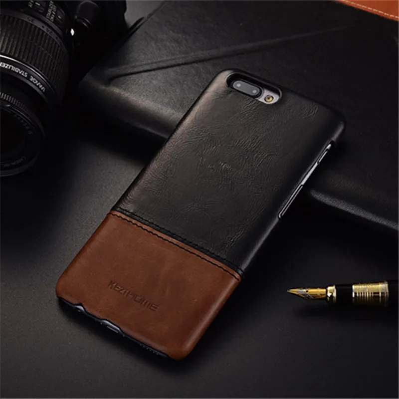 

Timecat brand thin retro genuine leather case For oneplus 5 5t back cover phone cases and covers vintage shell fitted bumper