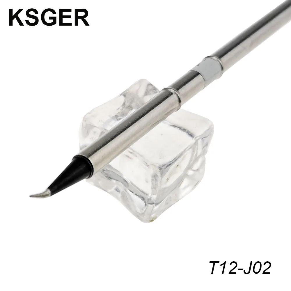 KSGER T12-J02 высококачественный T12 STM32 O светодиодный/светодиодный паяльная станция черный DIY сварочные наконечники паяльник для FX9501 7S расплава олова