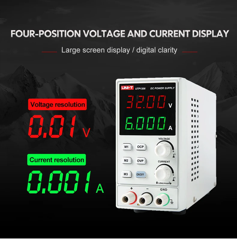 UNI-T UTP1306 Переключение DC Питание 110V Напряжение регулятор стабилизаторы цифровой Дисплей СВЕТОДИОДНЫЙ 0-32 в пост 0-6A лабораторный прибор