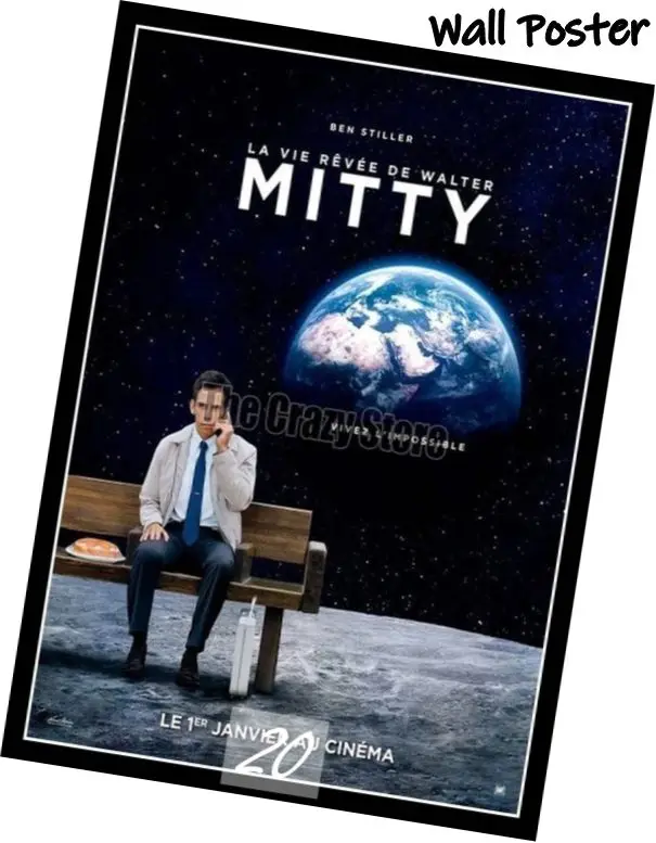 Тайная жизнь Walter Mitty фильм домашняя декоративная живопись белый плакат на крафт-бумаге 42X30 см