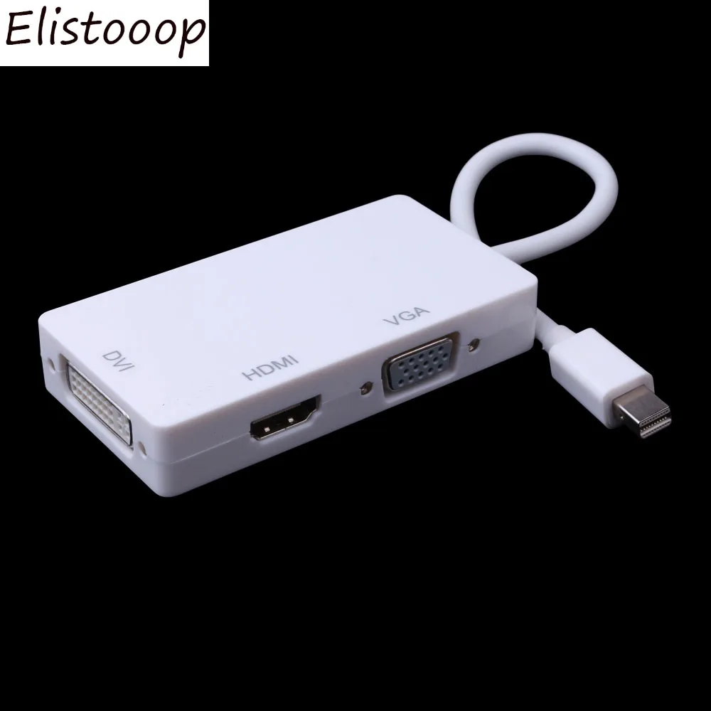 Elistooop мини дисплей на HDMI DVI VGA 3 в 1 Thunderbolt переходник с вилкой гнездо Кабель