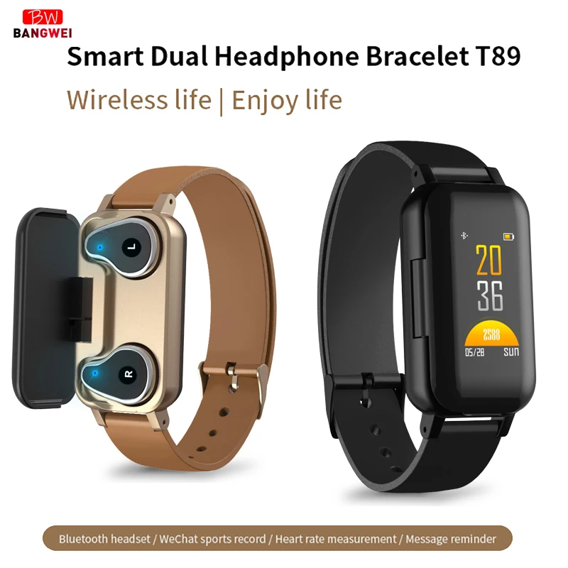 

Smart Bracelet LIGE Latest Models With Wireless Bluetooth Headset men's Heart Rate Blood Pressure Monitor Ladies Smart Watch