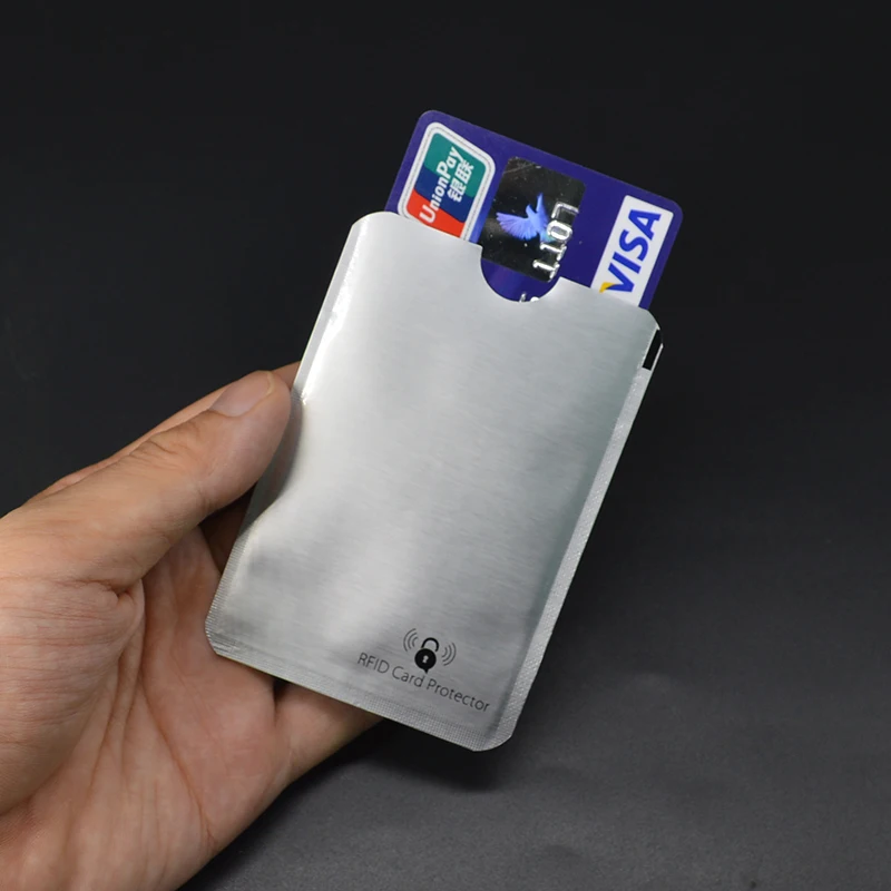 

Rfid Card Protection Credit Card Holder Case To Protect Bank Porte Carte Rfid Blocking Wallet Covers for Credit Cards