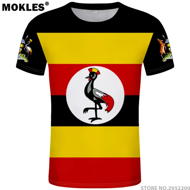 UGANDA t shirt diy free custom made name number uga T Shirt nation flag