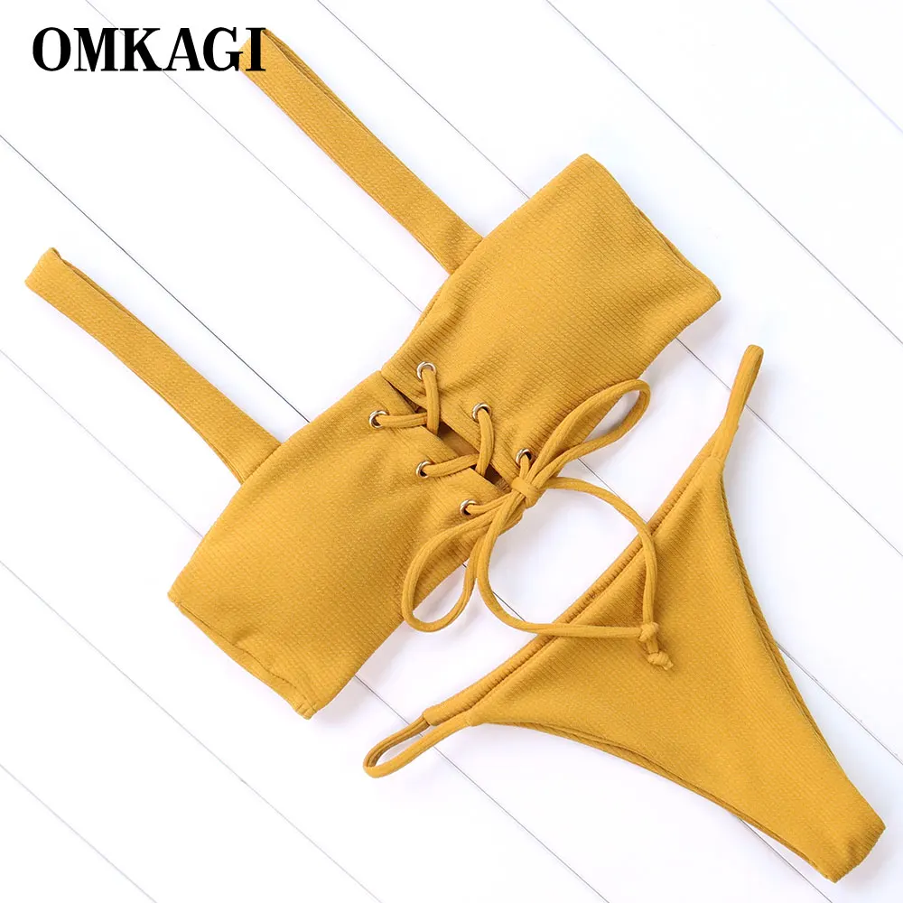 

OMKAGI Brazilian Bikinis Women Swimwear Women Maillot De Bain Femme Sexy Swimsuit Push Up Bikinis Set Bathing Suit Beachwear