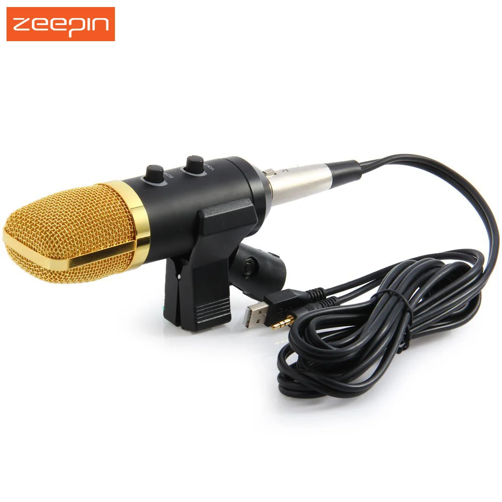 

Hot Professional Broadcasting Wired Condenser Sound Recording Microphone with Stand for Chatting Singing Karaoke PC Laptop Skype