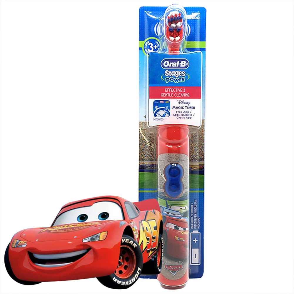 Oral B Children Electric Toothbrush Oral Care Soft Bristle Head Kids Stage Power Battery Rotating Tooth brush For Child 3+ Oral B Children Electric Toothbrush Oral Care Soft Bristle Head Kids Stage Power Battery Rotating Tooth brush For Child 3+