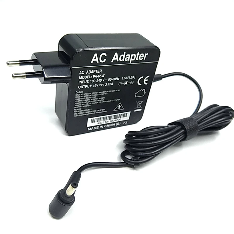 

EU US plug 19V3.42A 65W DC 4.0*1.35mm AC power adapter Power Supply 19V 3.42A Charger for ASUS UX21A UX303 UX300 S200E X201E