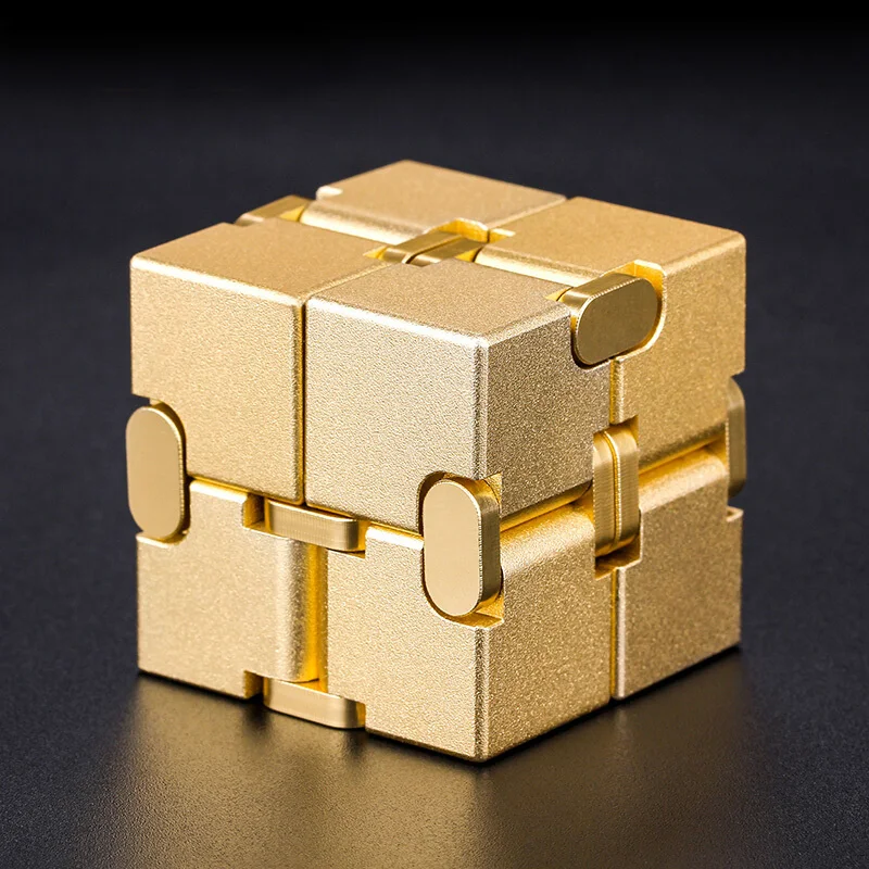 

Brand Infinity Cube 2x2x2 Magic Cube Colorful Aluminum alloy Professional Competition Speed Puzzle Adult decompression toys kids