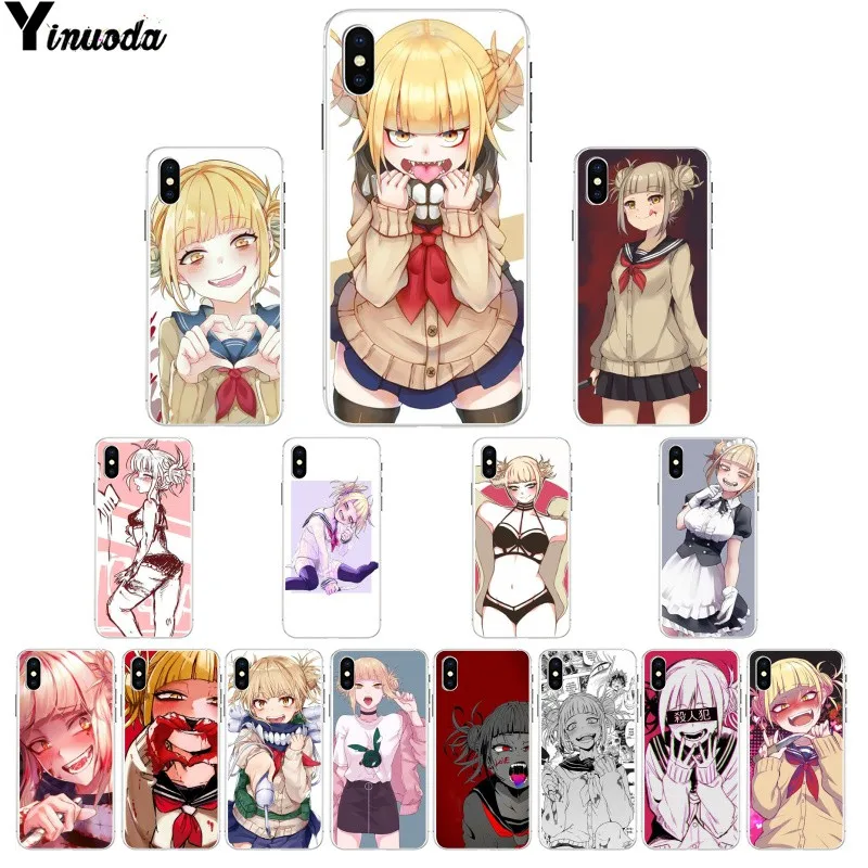 

Yinuoda My hero academia Himiko Toga DIY Drawing Phone Case cover Shell for Apple iPhone 8 7 6 6S Plus X XS MAX 5 5S SE XR