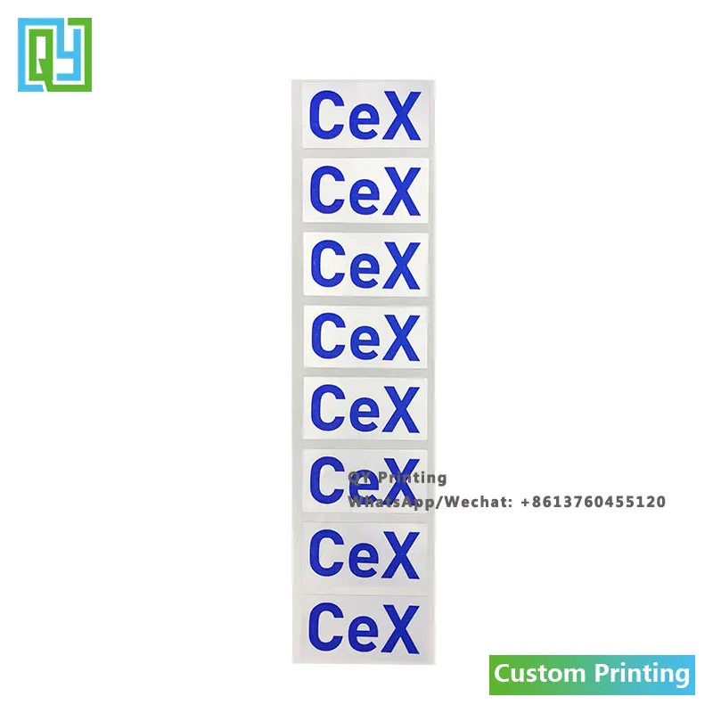 1000pcs 40x20mm 사용자 정의 로고 텍스트 편지 파란색 보증 무효 깨진 된 스티커 Anti-theft 스티커 브랜드 이름 보안 레이블
