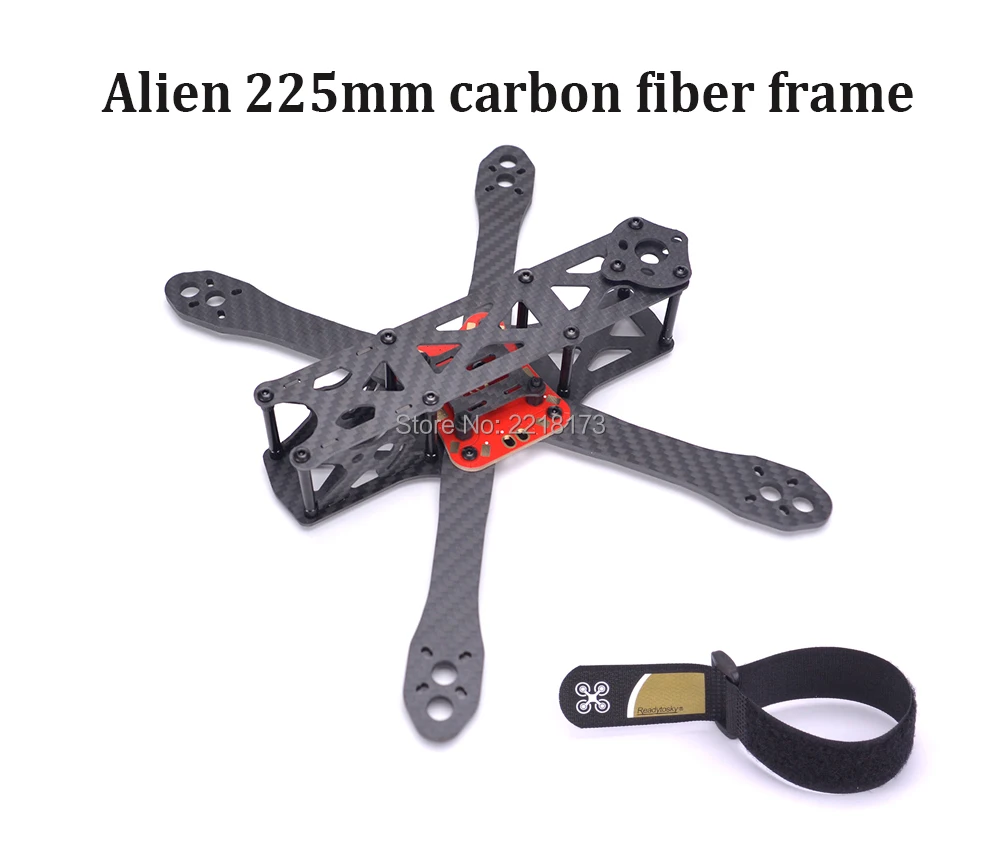 

Alien 225 225mm FPV Quadcopter Frame DIY Cross Racing Mini Drone Pure Carbon Fiber with 4mm arm Better than Martian 220mm
