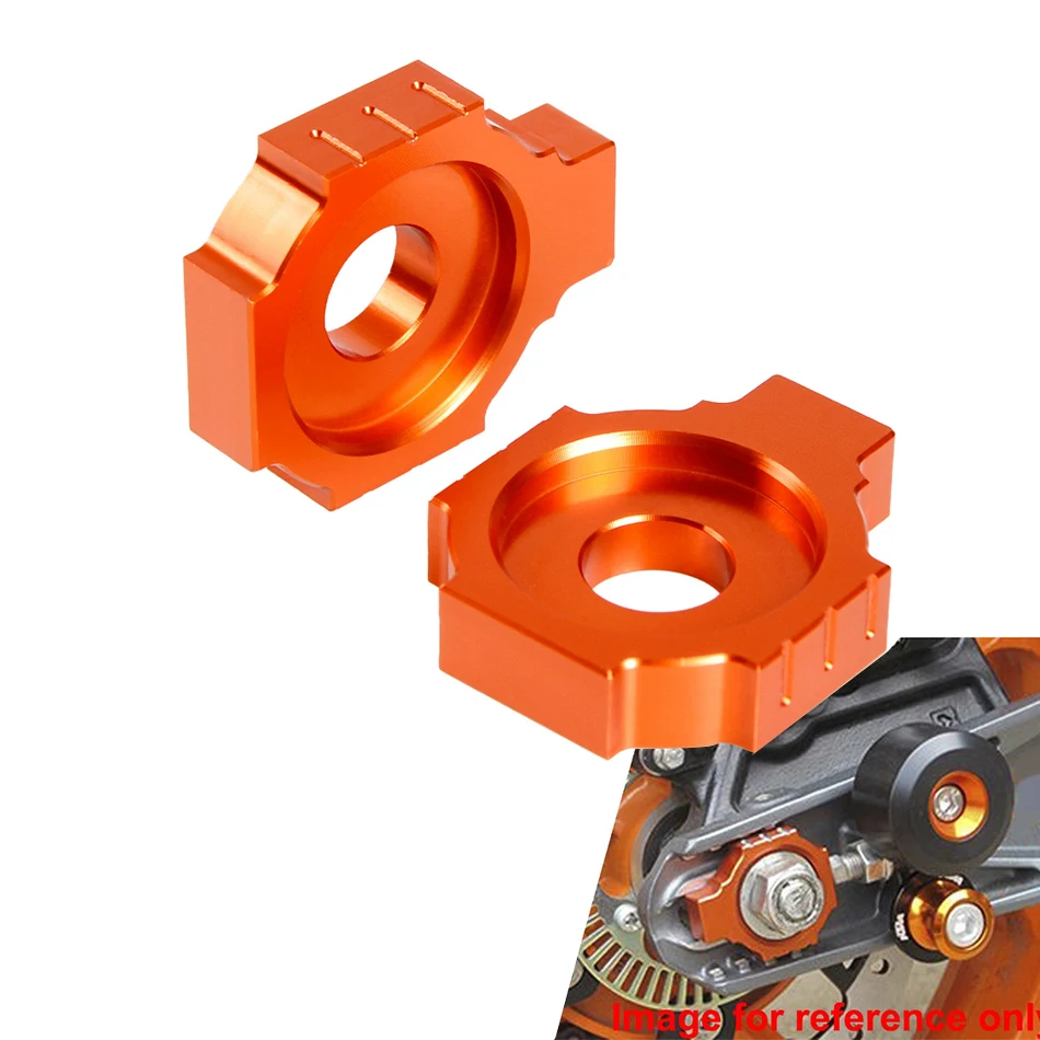 NICECNC Motorcycle CNC Rear Axle Blocks Chain Adjuster For KTM RC 125