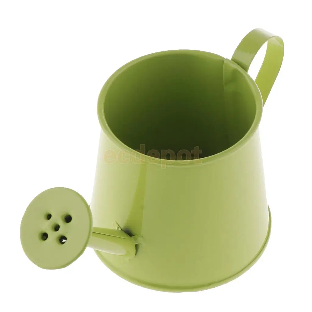 Rustic Vintage Iron Metal Watering Can Flower Bucket Vases Garden Balcony Home Office Decor