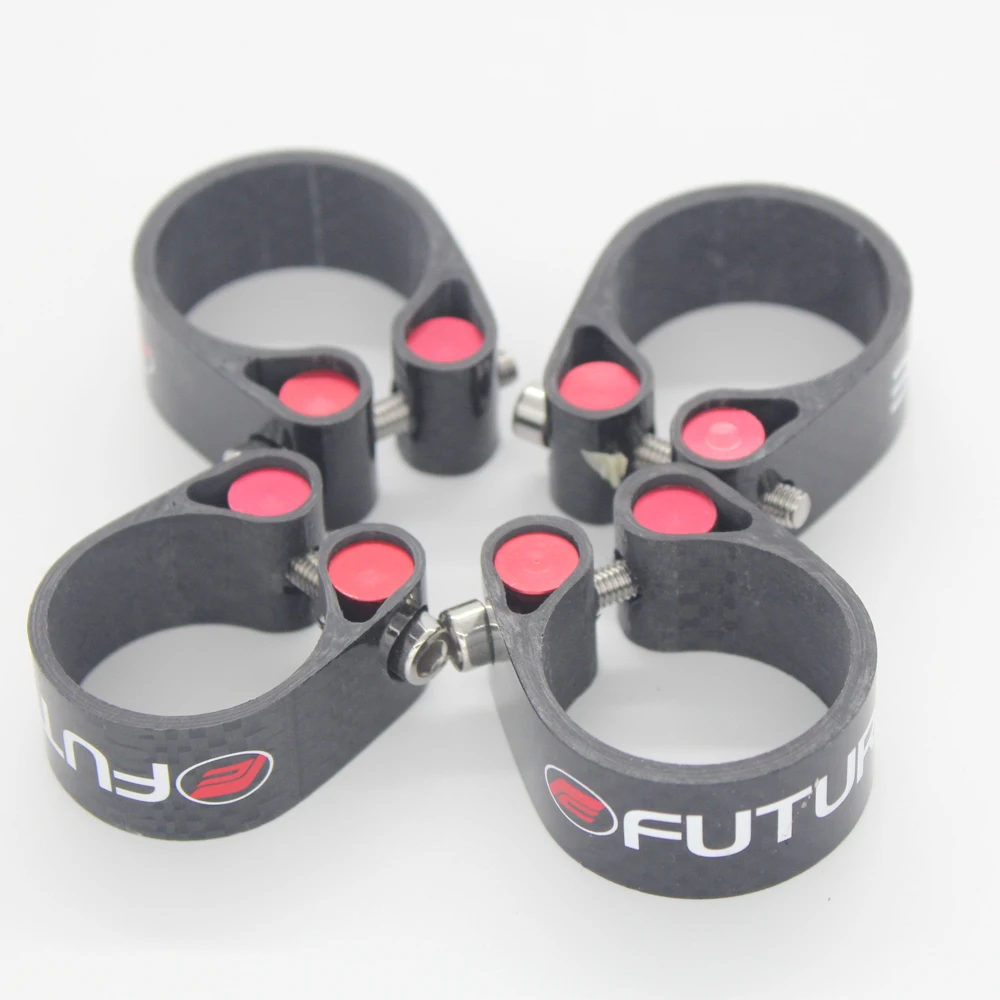 

3k mountain bike seatpost clamp 31.8mm 34.9mm carbon mtb seat clamp for 27.2/30.8/30.9/31.6mm seat post
