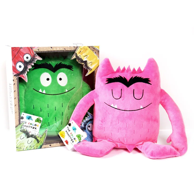 

2 Style Original Colored Monster Plush Anna Llenas 5-7 Years Baby Doll Stuffed Anime Plush Toy Green Girl Toys for Kids C029