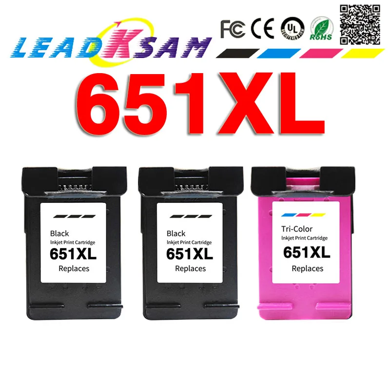 Картридж с чернилами 651XL совместимый принтером Deskjet 1115 2135 2136 2138 Advantage 5575 5645 officejet 202
