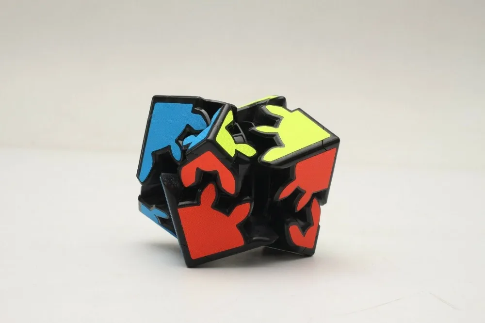 Zcube 2X2X2 gear Twist Puzzle speed Intelligence волшебный кубик, игрушка, тканевые наклейки, 1 шт., безопасный ABS, ультра-Гладкий интеллектуальный подарок, 60 мм