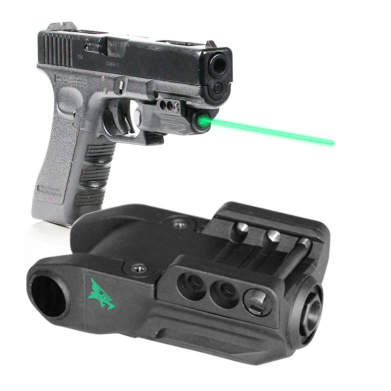 

Laserspeed L9-GT Tactical Laser Sight Low Profile Smart Sensor Switch Built-in Battery Rechargeable Green Pistol Glock Laser