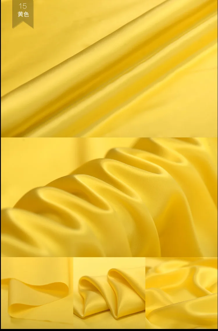 16 мм шелковый креп-сатин ткань 114 см сплошной шелк цвета тканевая драпировка шелковой ткани для платья креп-шелковая ткань 24 цвета