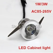 40 шт./лот 1 Вт 3 Вт Серебряный Светодиодный светильник для шкафа, встраиваемый мини светодиодный светильник для помещений, торгового центра, зала развлечений, выставочного зала и т. Д