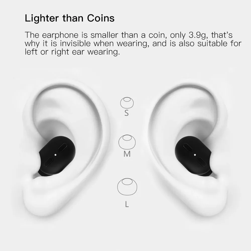 Wavefun Микро Мини наушники USB Двойные кнопки RTL8763BFR Беспроводные Bluetooth 5 0 с
