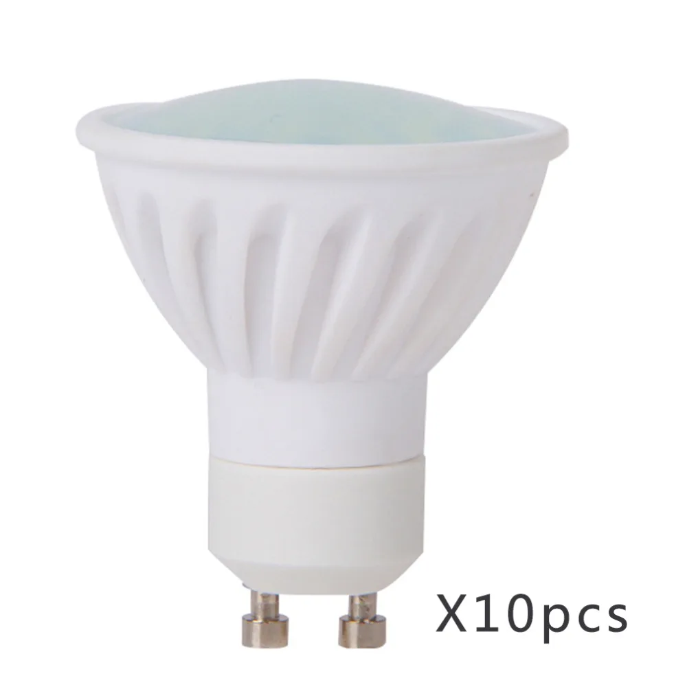 

10 pcs Clearance Sales High Power 10 Pcs Ceramic 6W 28 SMD2835 LED Bulbs GU10 New Design Spot Light 50W Day White