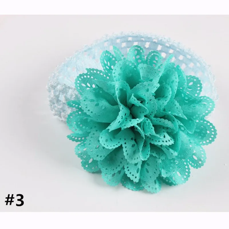 Knitted Girl Headbands New Head Rope Hollow Flower Belt Princess Hair Band 2016 Kids Hairband Baby Hair Accesories Free Shipping (10)