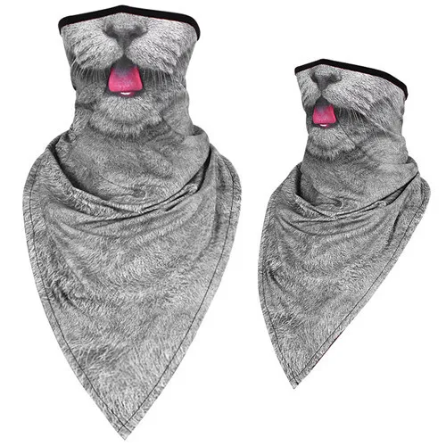 Men/Women long triangle animal mask magic hood quick-drying sand-proof breathable outdoor riding collar towel towel mask scarf - Color: Quick dry 7