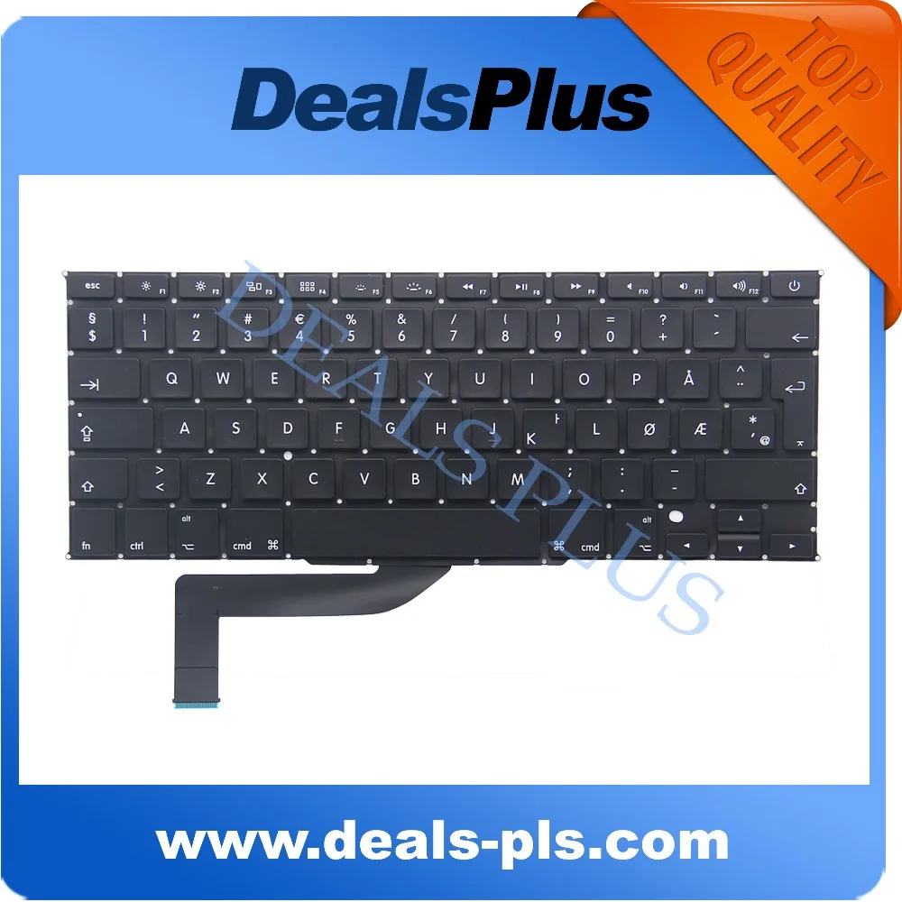 New A1398 Norway Keyboard For Apple Macbook Retina 15'' A1398 Norway