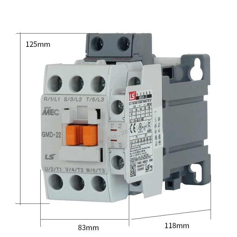 DC Contactor coil voltage DC24V DC110V DC220V GMD 22