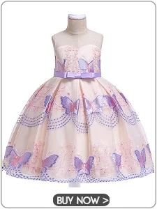 Новейшее платье для девочек в европейском и американском стиле, детское свадебное Пышное кружевное платье с вышивкой бисером, вечернее