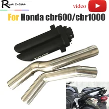 CBR600rr CBR1000 Motorcycle exhaust system for Honda cbr 600rr cbr1000 f5 with Aluminium alloy dual exhaust motorcycle tip pipe